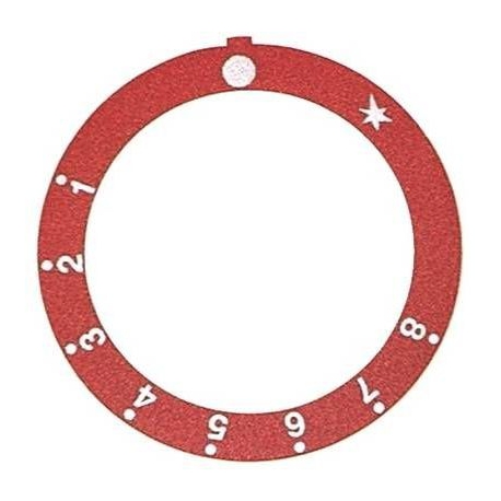 RING MARKER - RED THERMOSTAT GAS 1-8 - TIQ8556