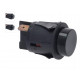 INTERUPTOR ADLER 2 TERMINALS 250V 16A Ø25MM BLACK GENUINE