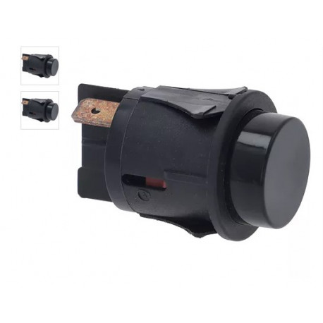 INTERRUPTEUR ADLER 2 POLES 250V 16A Ø25MM NOIR ORIGINE - PEQ11