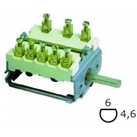 COMMUTA 7CONTA/AVVER 2POL250V16A150Â°F6.3 - TIQ8634
