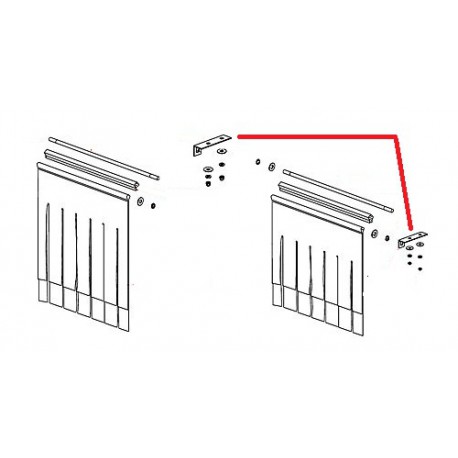 SUPPORT DE RIDEAU ORIGINE DIHR - QUQ6707