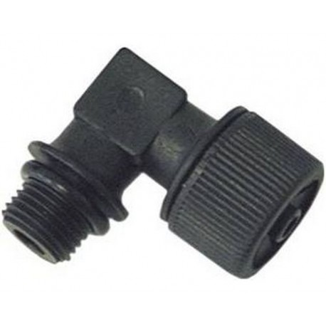 RACOR ACODADO CON TUERCA 1/4Â´Â´ Ã˜INTERIOR:4MM Ã˜EXTERIOR:6MM - TIQ9872