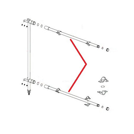 BRAS DE RINCAGE + 2 GICLEURS ORIGINE DIHR - QUQ6886