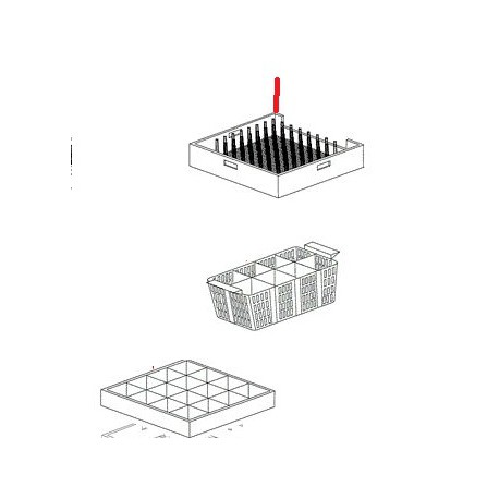 PANIER TRACTE PLATEAU 535MM ORIGINE DIHR - QUQ6839