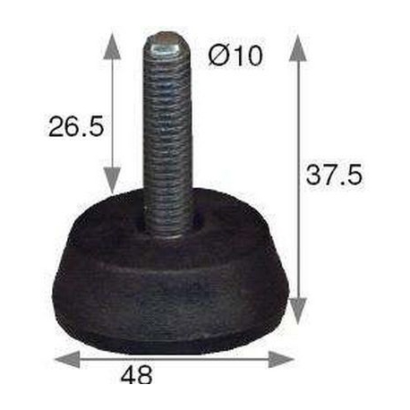 PIED M10X35 ORIGINE - QUQ876