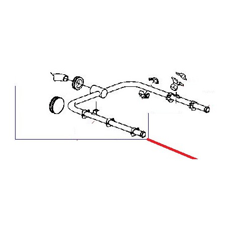 TUBO DI LAVAGGIO SUPERIORE - QUQ308