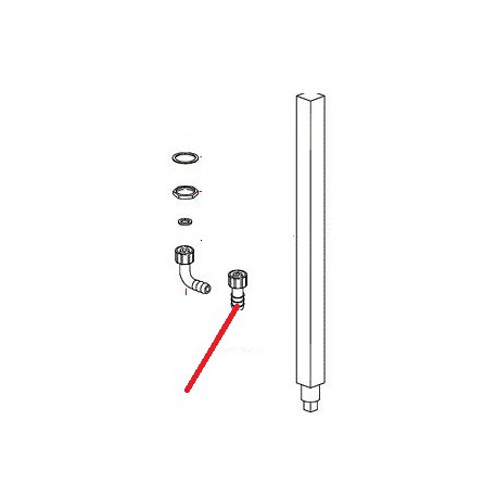 PORTE CAOUTCHOUC DECHARGE DROIT ORIGINE DIHR - QUQ459