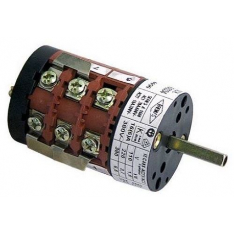 INTERRUPTOR PRINCIPAL 6POLOS 16A/380V TORNILLO RACOR - TIQ8984