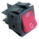 INTERRUTTORE LOTUS A RIBALTARE ROSSO 16A 250V 30X22MM 85ø