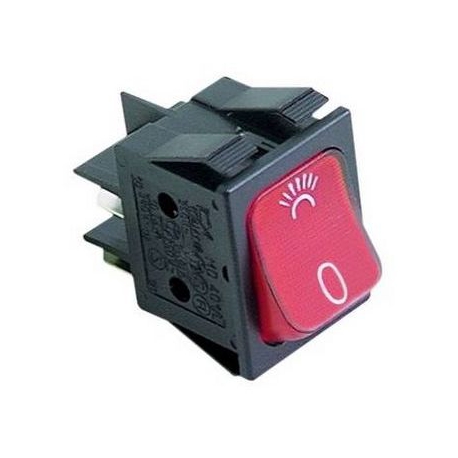 INTERRUPTOR DE BASCULA ROJA 16A 250V 30X22MM 85Â° - TIQ8914