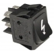 INTERRUPTEUR ACCENZIONE NERO 2POLI 16A 250V 30X22MM 85Â° - TIQ8925