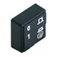 BUTTON 0-1 L:23MM L:23MM BLACK - TIQ8197