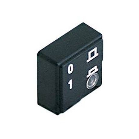 BUTTON 0-1 L:23MM L:23MM BLACK - TIQ8197