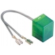 BOTON PULSADOR LUMINOSO VERDE 230V 19X25MM - TIQ8193