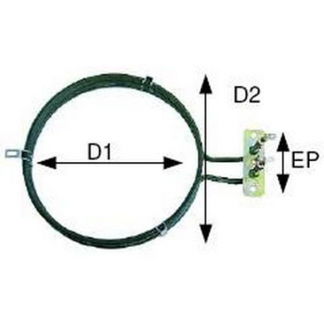 RESISTENCIA 2500W 230V Ã˜EXTERIOR:193MM Ã˜INTERIOR:180MM ESPES - TIQ0463