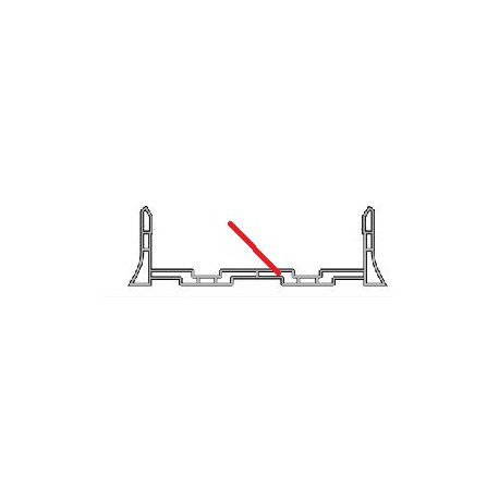 PERFIL U EN FORMA DEZOCALO 120X45X3000MM - SEQ660