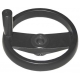 VOLANTE ELECTROLUX 200MM CON MANIGLIA GIREVOLE FORO Ø20MM