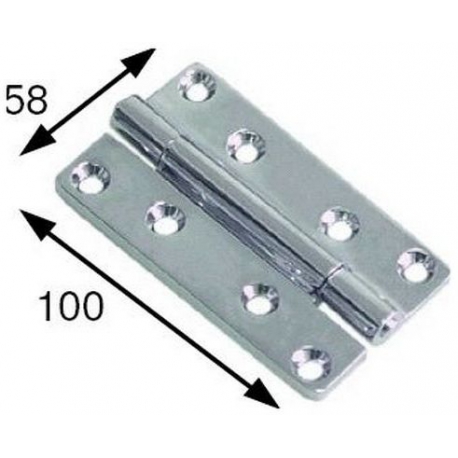 CHARNIERE L 100MMX58MM - TIQ4986