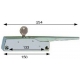 CHIUSURA FERMOD CON CHIAVE L:150MM CROMATO TRA ASSE 133MM