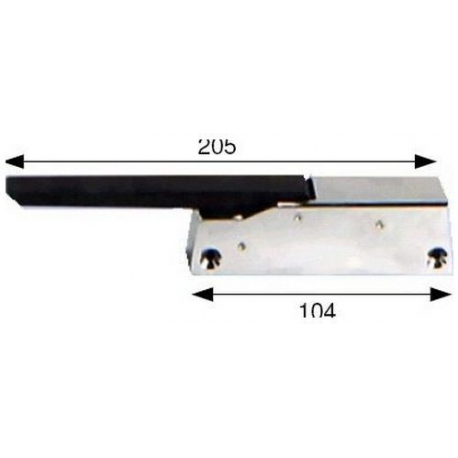 LOQUETACQUA CHROME-MANIGLIA NERO E MANIG - TIQ4009