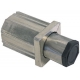 PIEDE ZAMAK NIKELATO IMBUTI INOX 40X40MM H39MM REGLAGE28MM