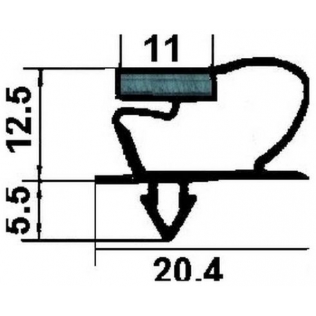 JOINT MAGNETIQUE GRIS +AIMANT - TIQ63055