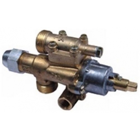 GRIFO GAS SEGURIDAD M9X1 EJE CUADRADO 7X7/HORNILLOS PARRILLA - EO6558