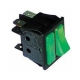 INTERUPTOR +VOYANT 30X22MM 1NO LIGHT 250V 16A GREEN - QUQ916