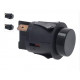 INTERRUPTEUR ADLER ROND NOIR DI 25MM 4 COSSES ORIGINE - TIQ62451