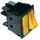 INTERRUPTEUR +VOYANT 30X22MM JAUNE LUMINEUX 250V 16A - TIQ8726