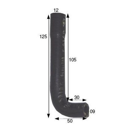 TUBO DI RISCIACQUATURA GOMITO - PQQ965