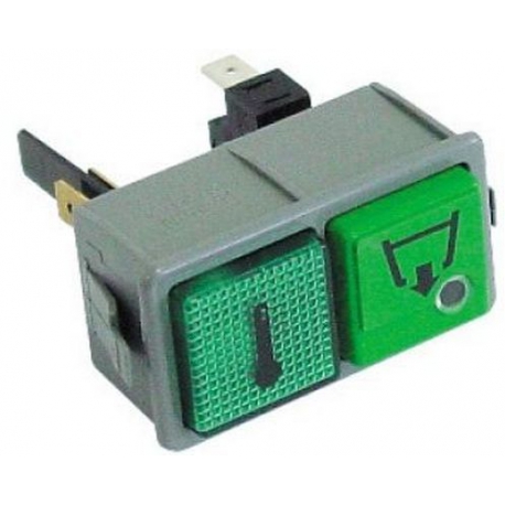 BLOCCO COMPLETO 1 PULSANTE + INDICATORE - QUQ6689