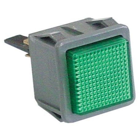 INDICADORES 28.5X28.5MM LUZ 230V VERDE - QUQ29