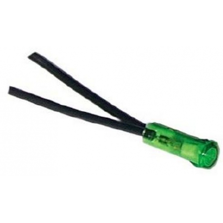 VOYANT VERT M10 + CABLE 220V - RQ19