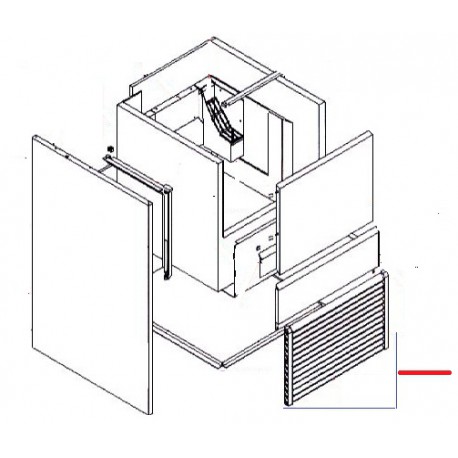 GRILLE D'AERATION Q80-90 ORIGINE I.T.V - VGQ933