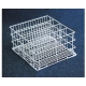 GLASS BASKET 400X400X170MM 4ROWS RILSAN-COATED STAINLESS STEEL ORIGINAL