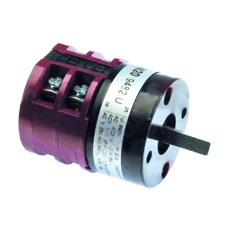 SWITCH ROTARY AXLE 6X6MM 690V 20A 4 POLES - TIQ66201