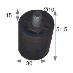 FUSS 10MM IN GUMMI FUR MACHINE MIT KAFFEE HERKUNFT