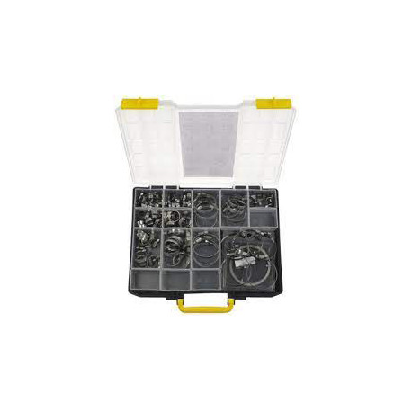 COFFRET DE COLLIERS DE SERRAGE 86 PIECES INOX - TIQ0220