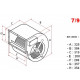MOTORE DI CAPPA 2M 7/9-4P ORIGINALE ALVENE - NYQ76
