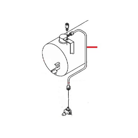 TUBO CALDERA-REGULACION GAS 105 - FZQ7506