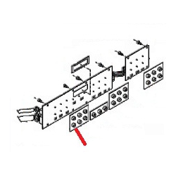 KEYBOARD- 6 KEYS FOR CAPPUCCINO MAKER 105