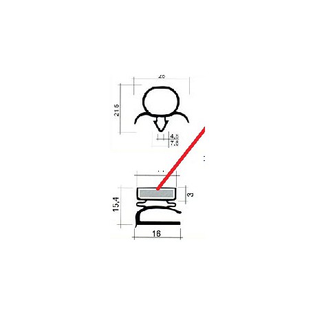 CADRE BLANC 570X520 AXE/AXE - TIQ63917