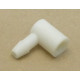 RACCORD 90° PORTE CAOUTCHOUC P '