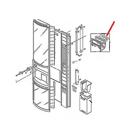 SUPPORTO INFERIORE TASTI - EQN6537