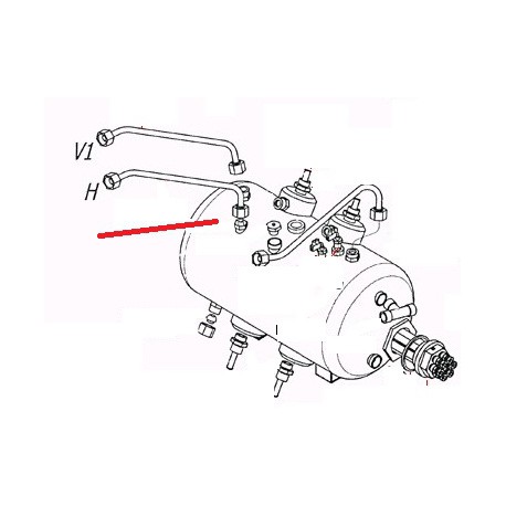 TUBE ROBINET VAPEUR ECO 7L ORIGINE CARIMALI - PNQ368