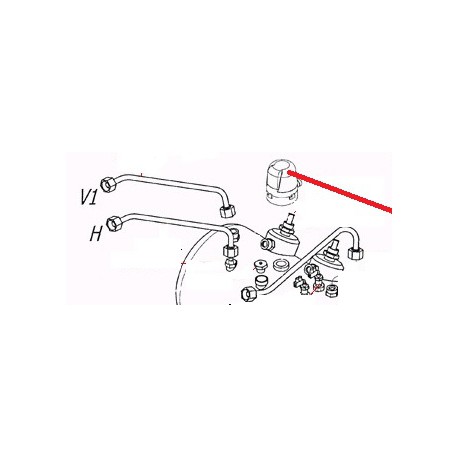 TUBE ROBINET EAU ECO 5/7L ORIGINE CARIMALI - PNQ369