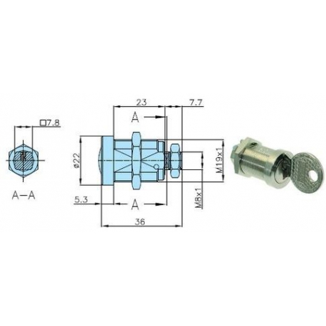 SERRURE RIELDA NECTA ASTRO ORIGINE - MQN712