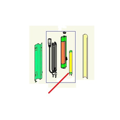 KIT TUBO NEON X LAMPAD.PLAF.8W - 96536171