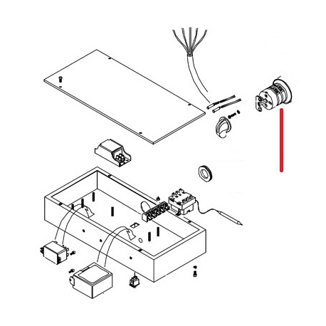 INTERRUPTEUR 2 POS. 4 CONTACTS ORIGINE BEZZERA - ERQ6656